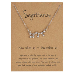 12 Constellation Zodiac Sign Necklace