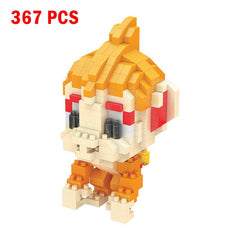 Small Building Blocks Cartoon Animals