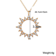 3 Piece Celestial Pave Necklace With ® Crystals 18K Gold Plated Necklace in 18K Gold Plated