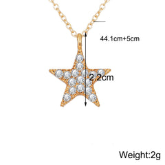 3 Piece Celestial Pave Necklace With ® Crystals 18K Gold Plated Necklace in 18K Gold Plated