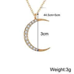 3 Piece Celestial Pave Necklace With ® Crystals 18K Gold Plated Necklace in 18K Gold Plated